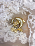 OOAK Vintage Dolphin Pin