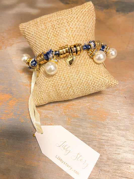 OOAK Bandana Charm Bracelet