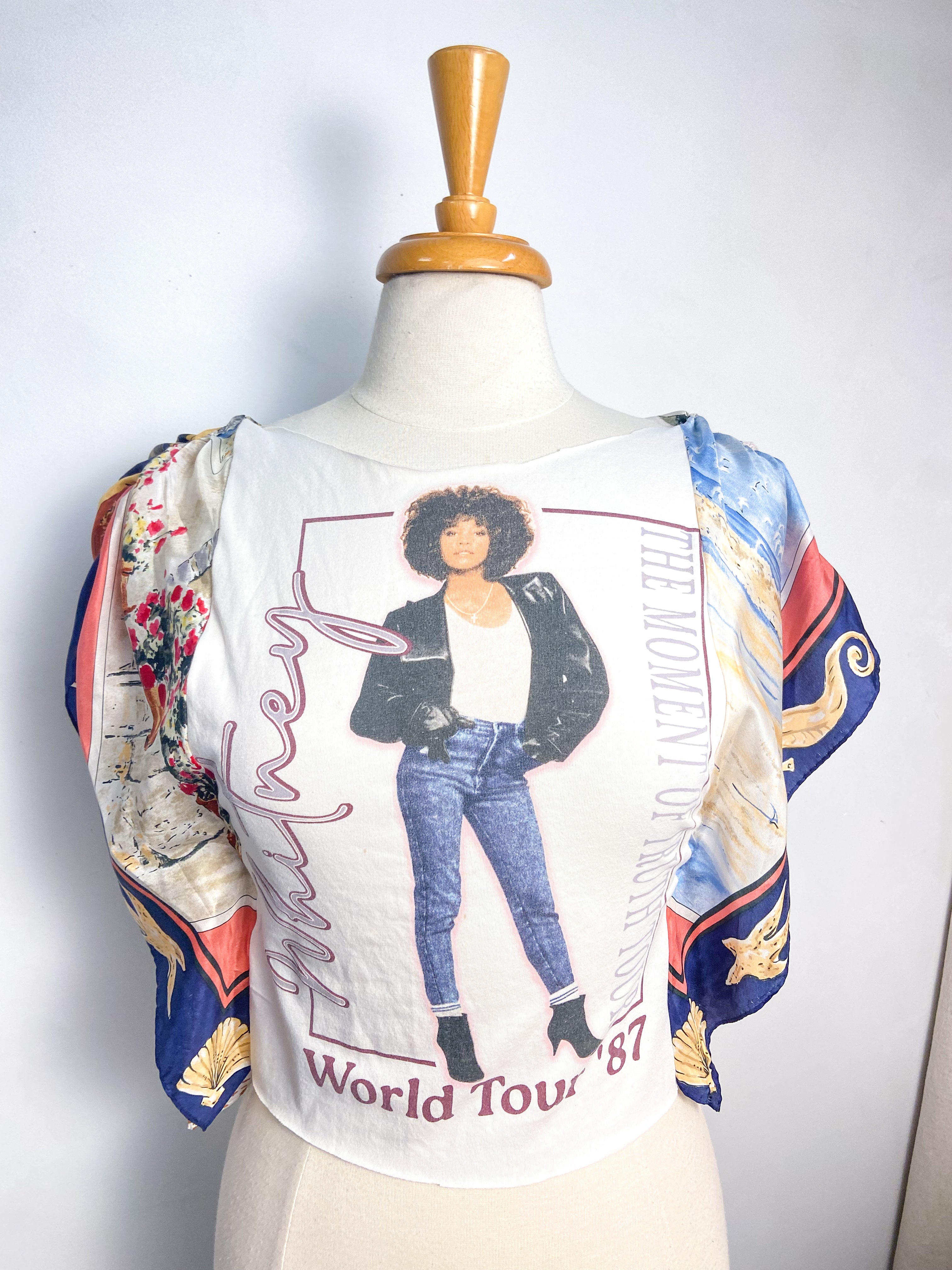 OOAK Whitney Silk Scarf Top