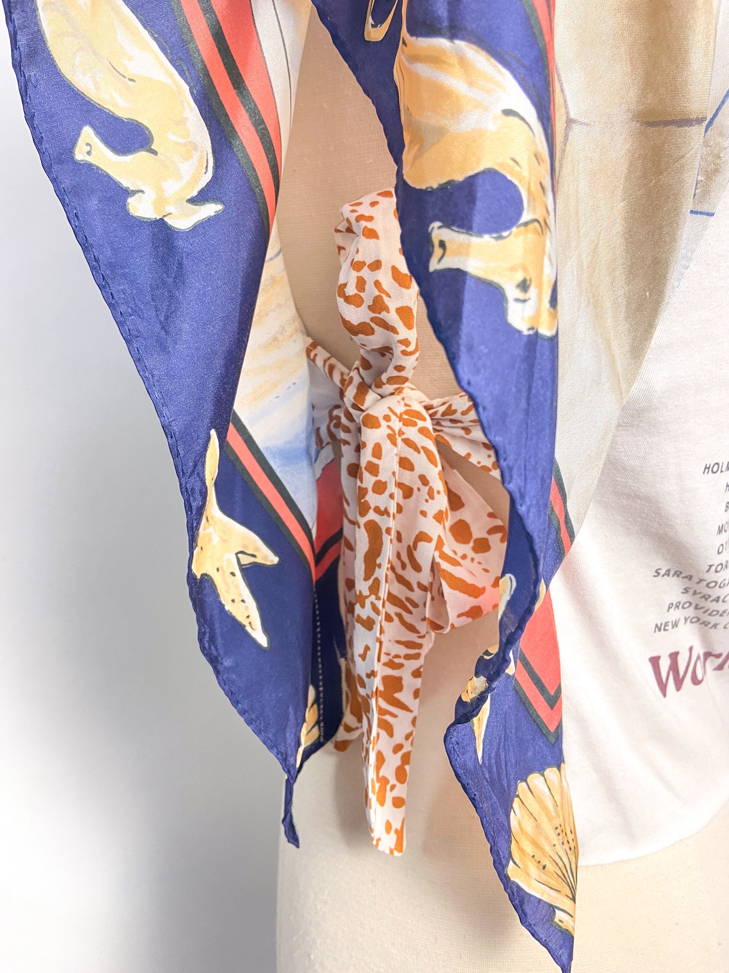 OOAK Whitney Silk Scarf Top