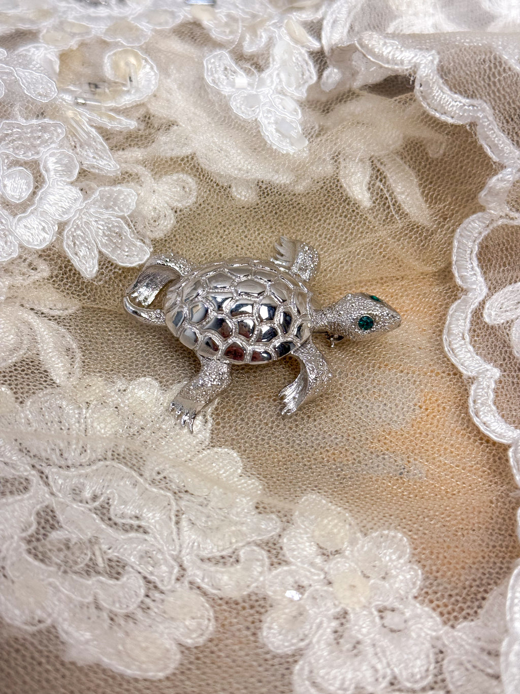 OOAK Vintage Turtle Pin