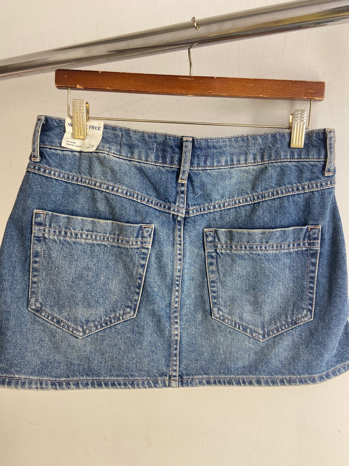 OOAK Fendi Scarf Denim Skort