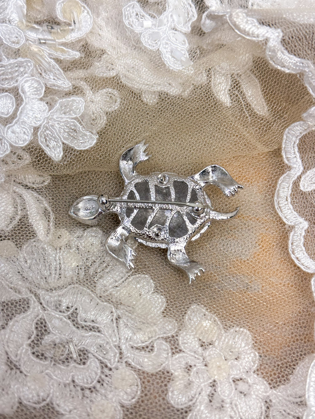 OOAK Vintage Turtle Pin