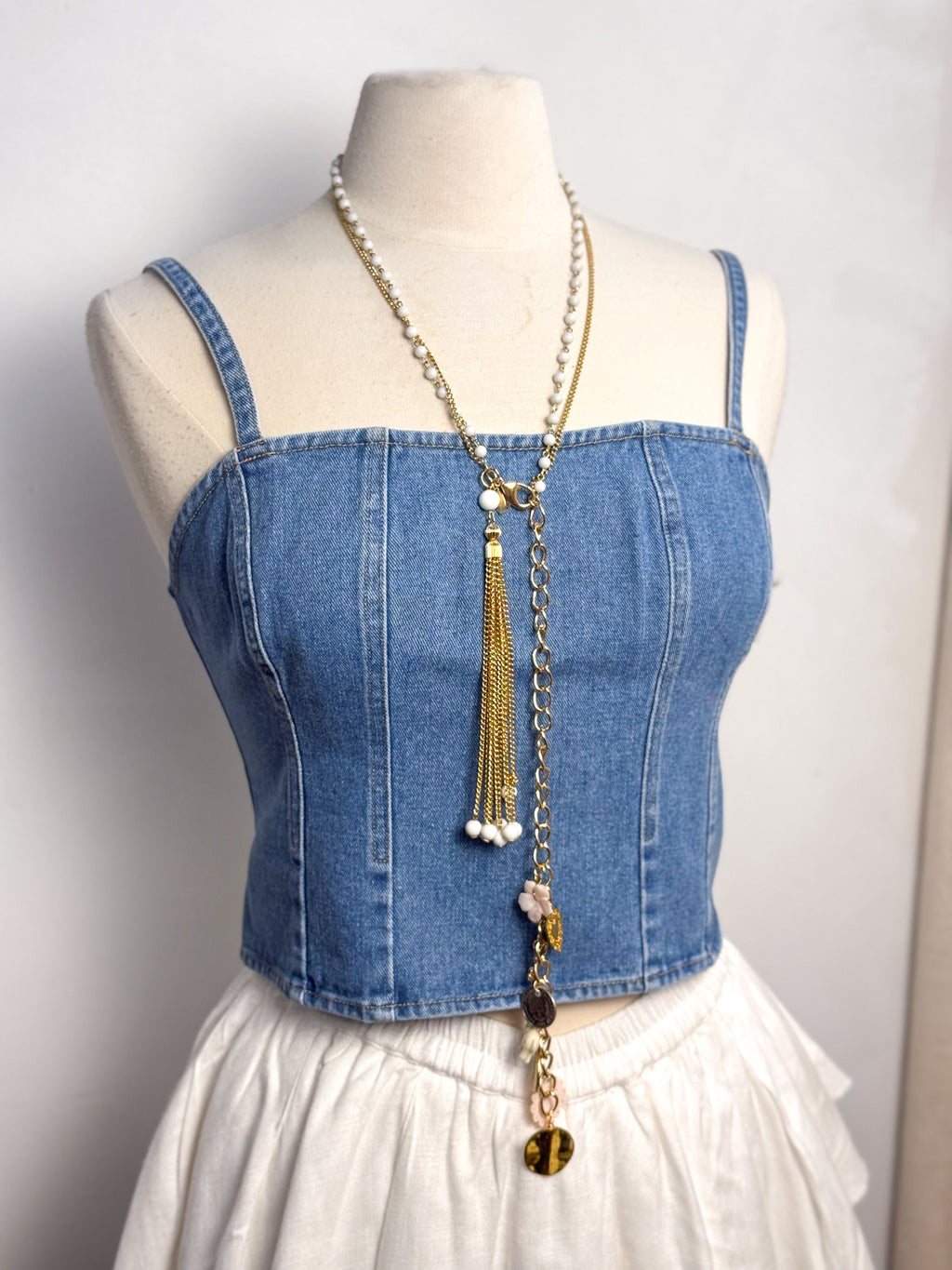 OOAK Bead & Charm Necklace or Belt