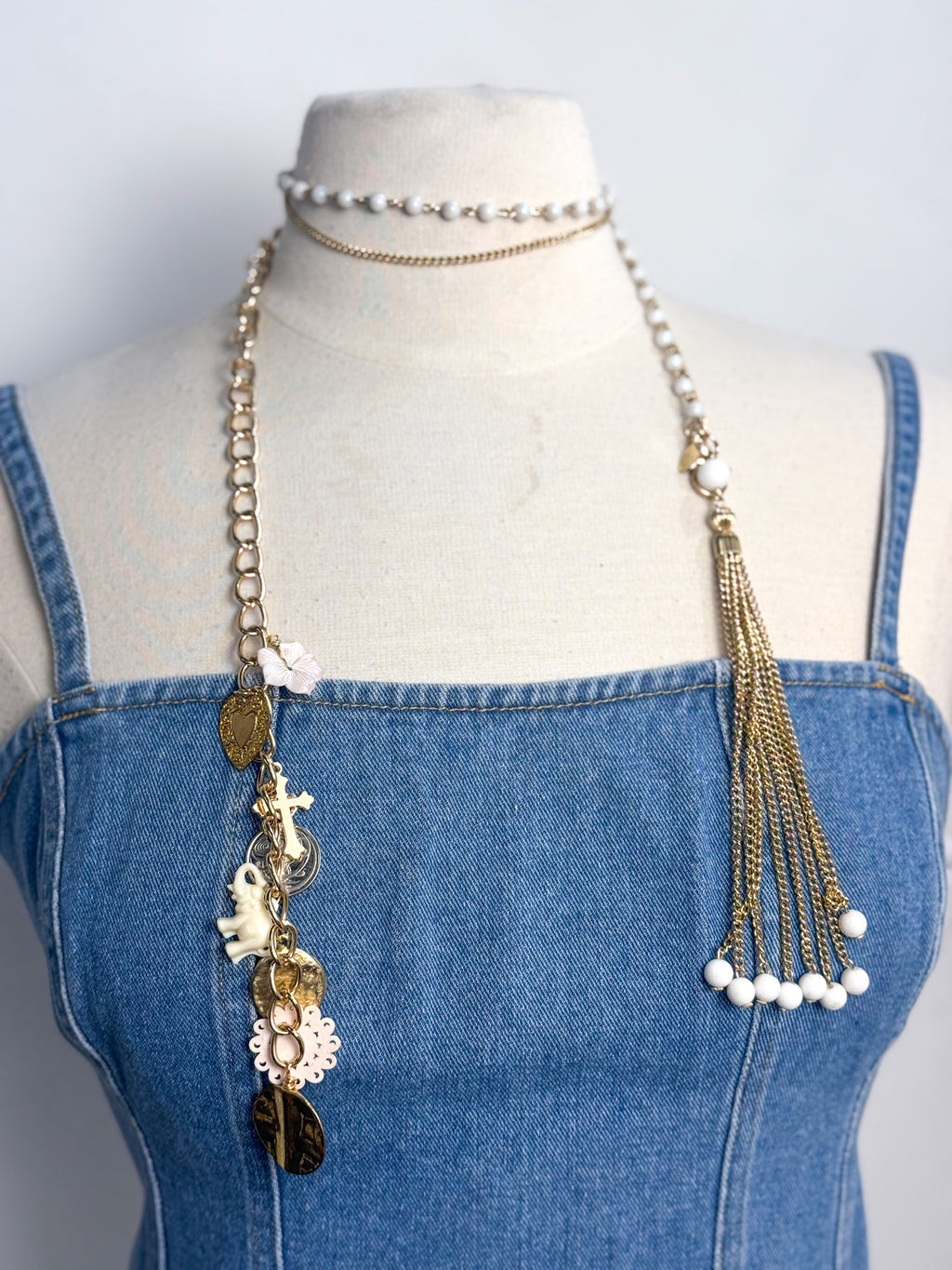 OOAK Bead & Charm Necklace or Belt