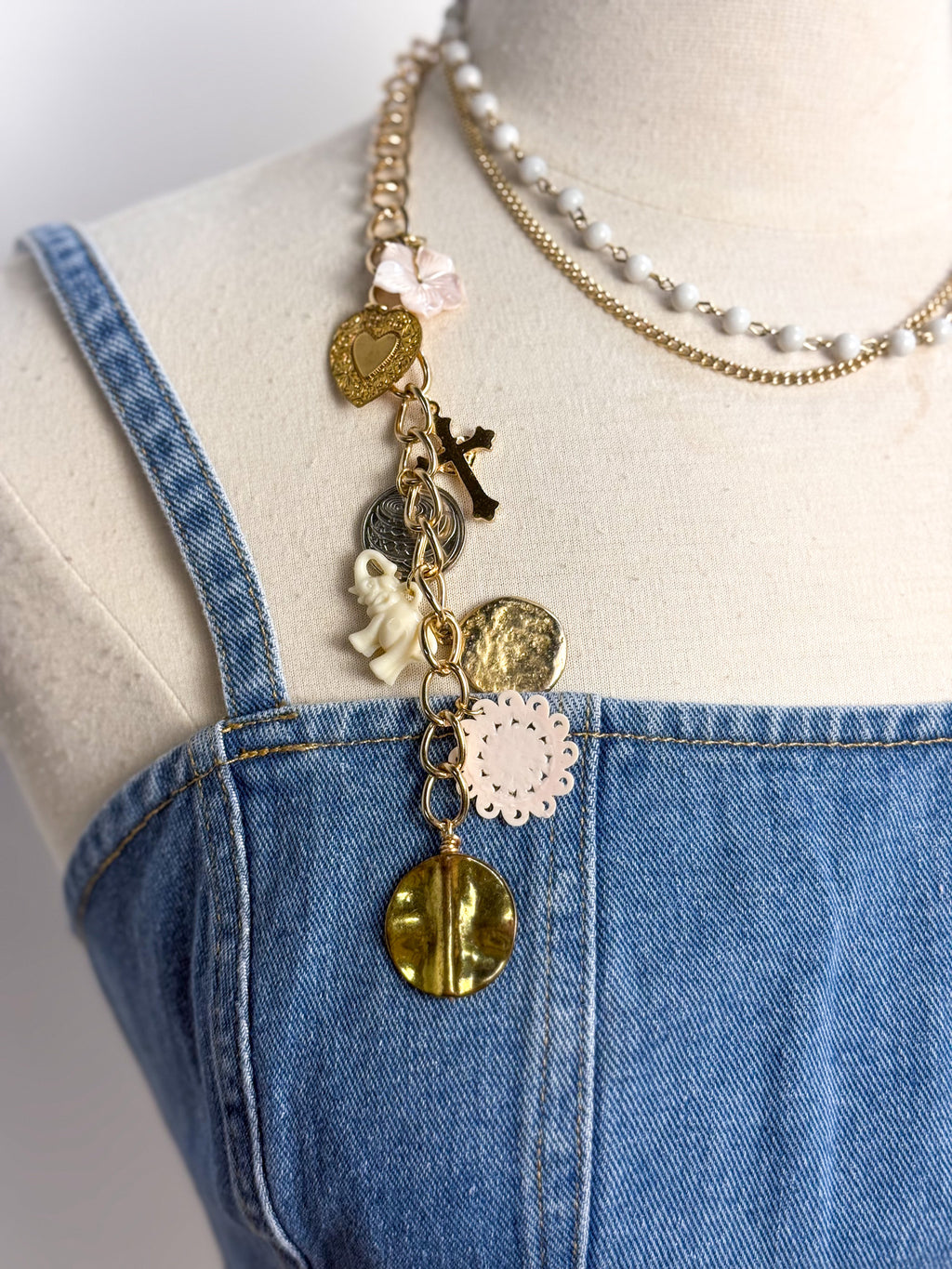 OOAK Bead & Charm Necklace or Belt