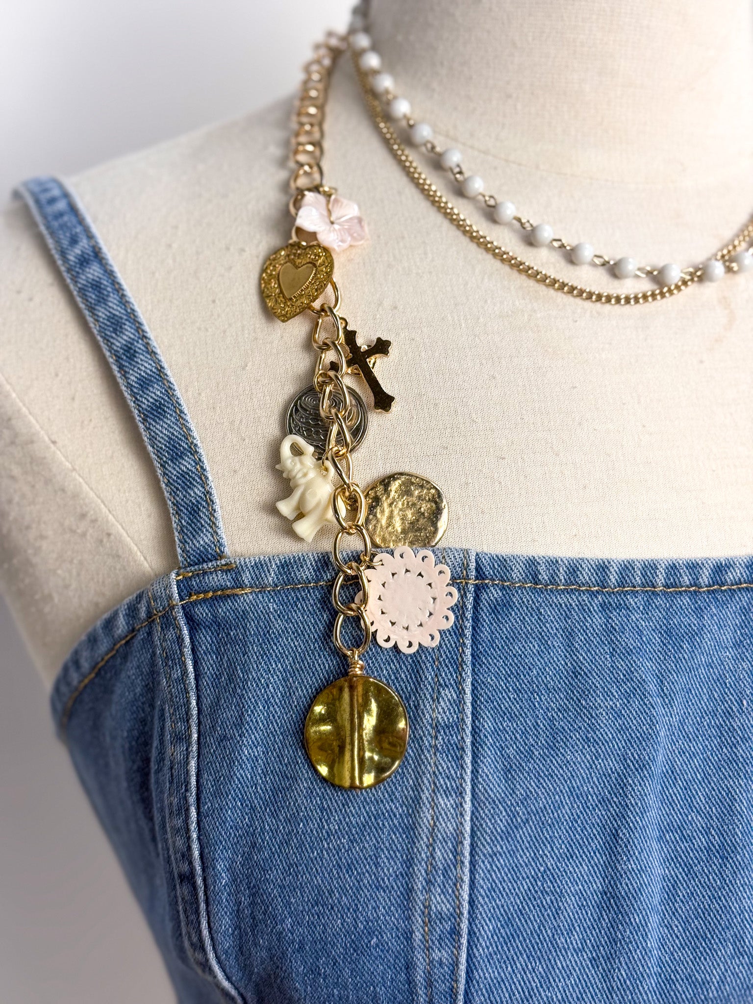 OOAK Bead & Charm Necklace or Belt