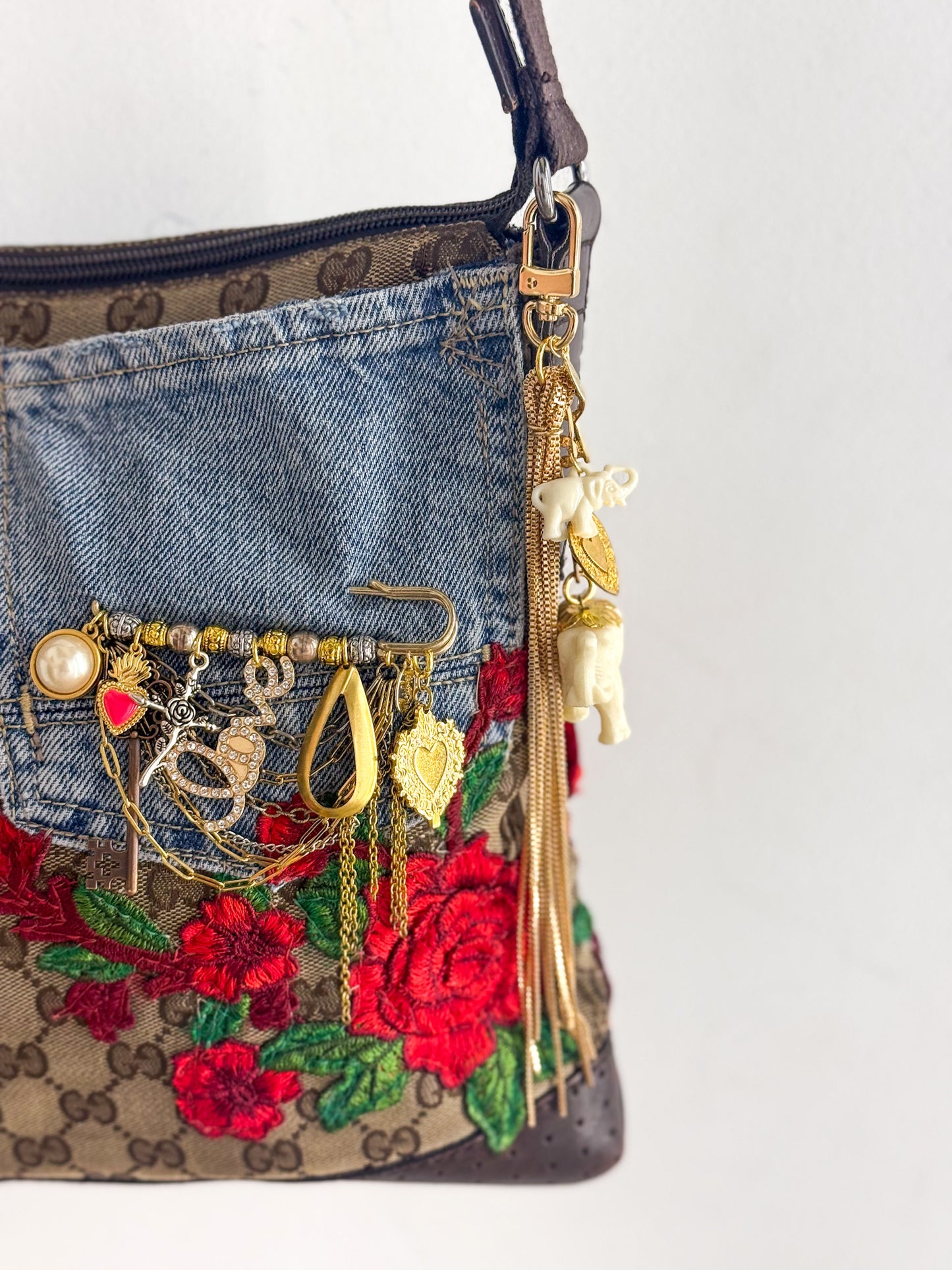 OOAK Vintage Elephant Bag Charm