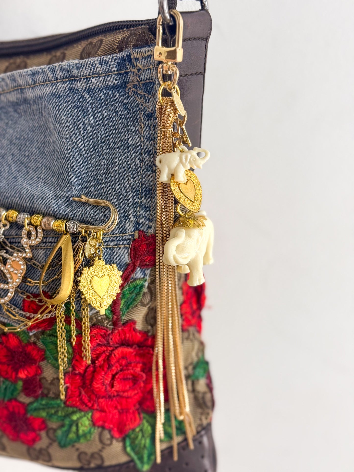 OOAK Vintage Elephant Bag Charm