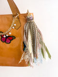 OOAK Vintage Chains & Fabric Bag Chain