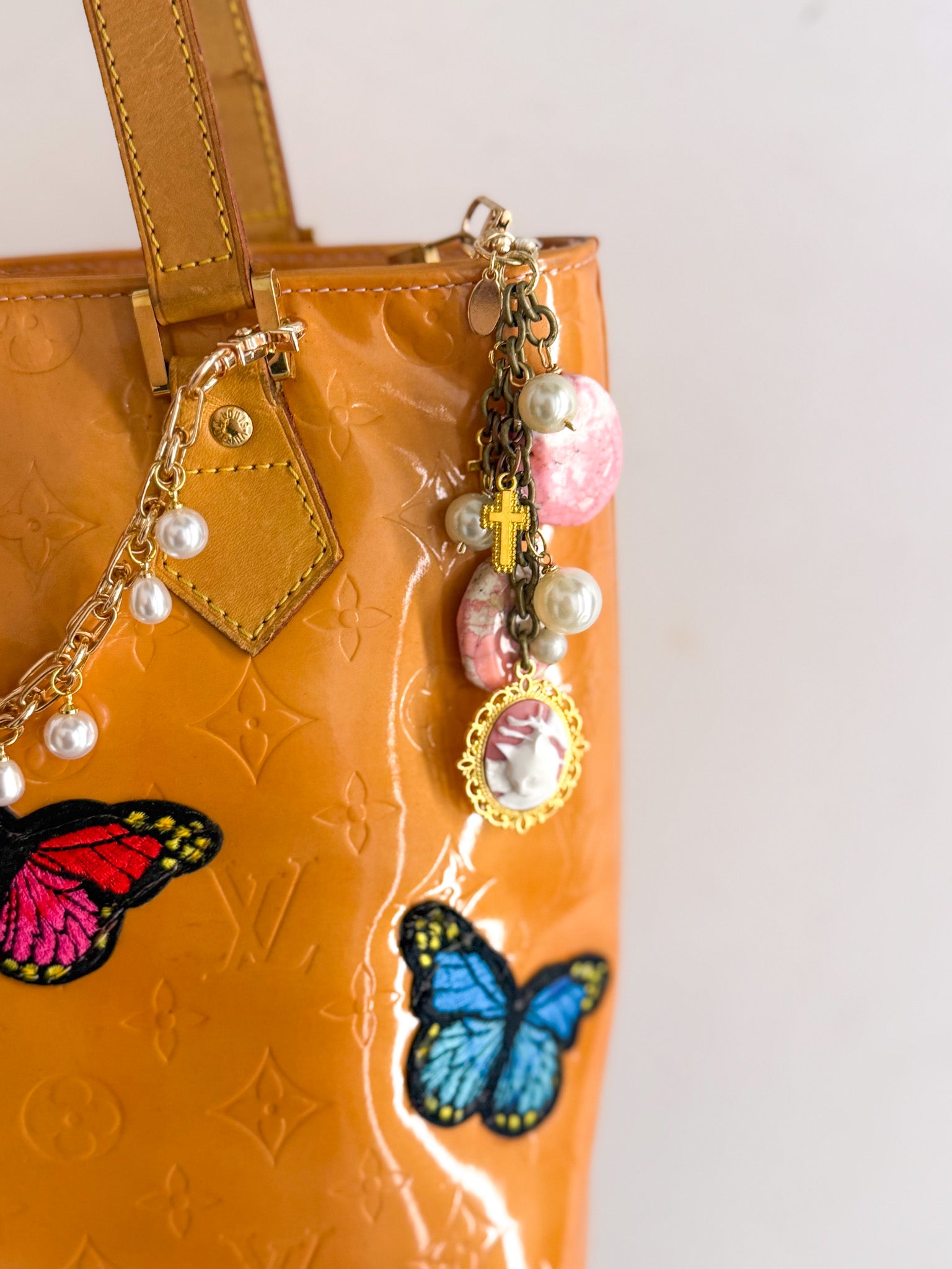 OOAK Cat Cameo Bag Charm