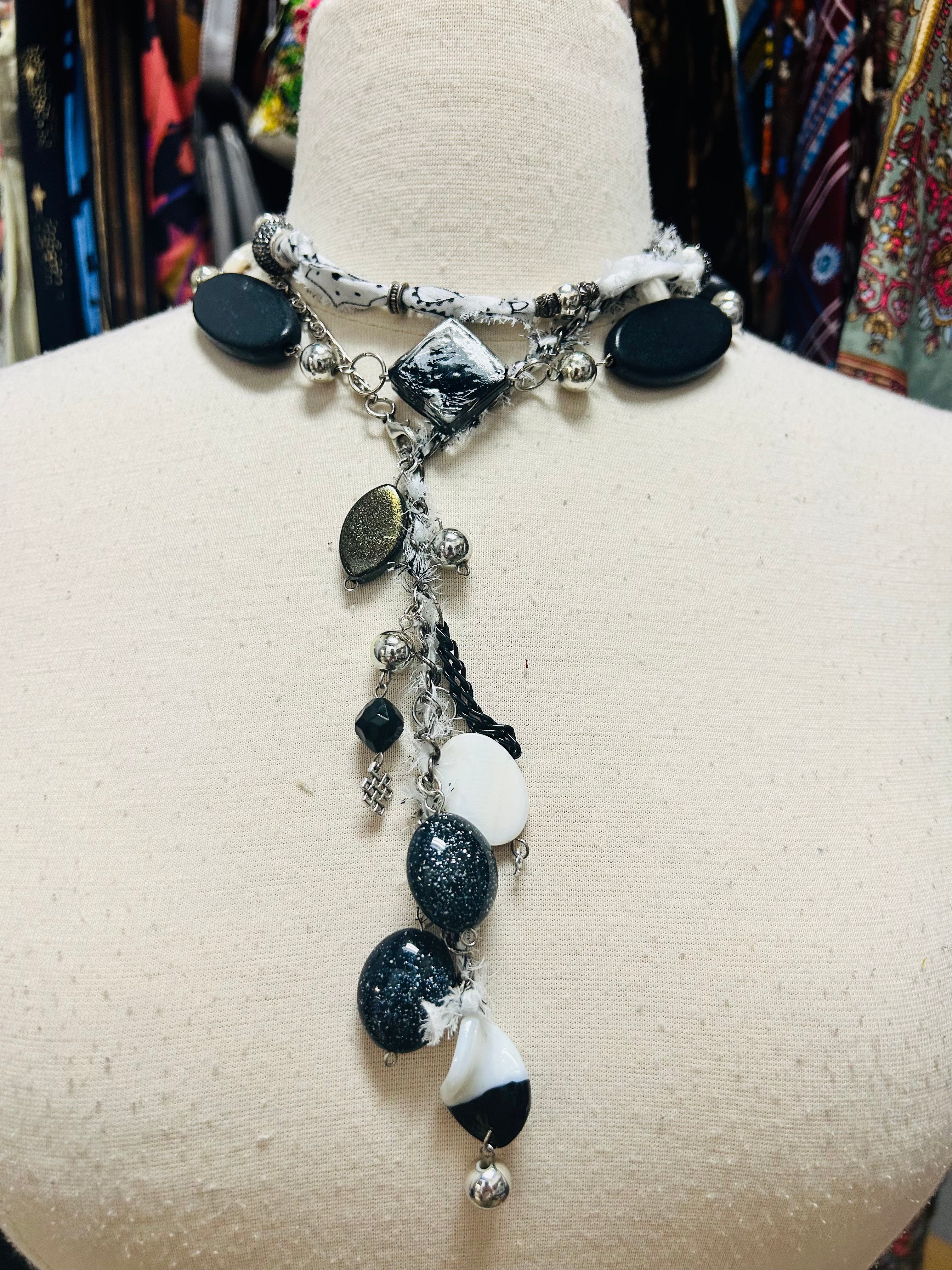 OOAK Bandana Mix Necklace or Belt