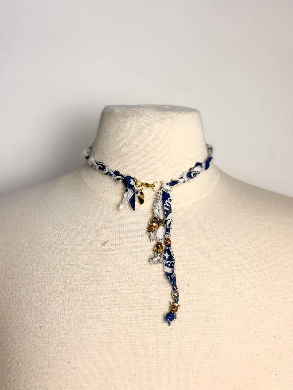 Handmade Bandana Braid Necklace