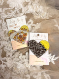 OOAK Libby Story Small Heart iron-on Patch