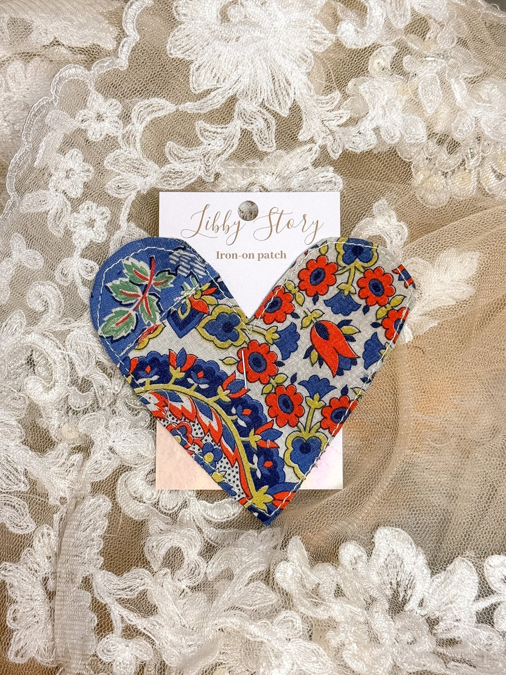 OOAK Libby Story Large Heart Patch
