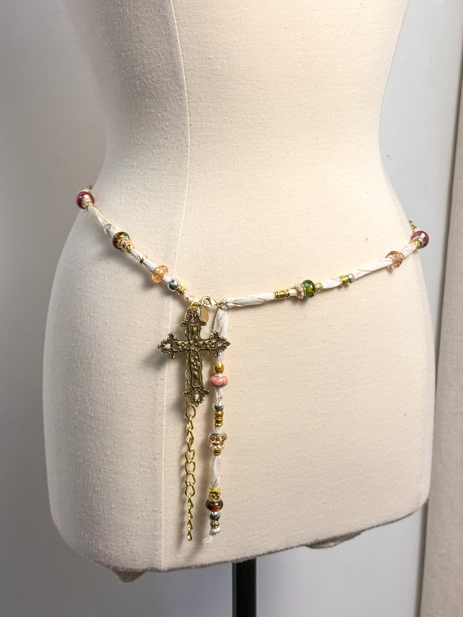 OOAK Cross & Scarf Belt or Necklace