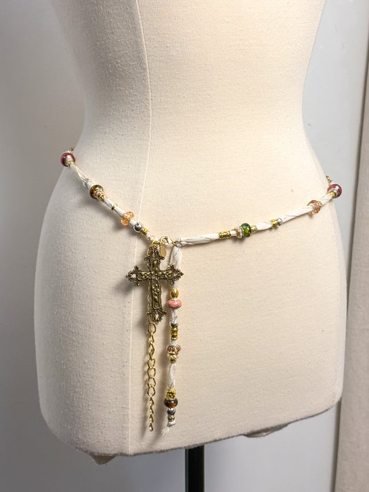 OOAK Cross & Scarf Belt or Necklace