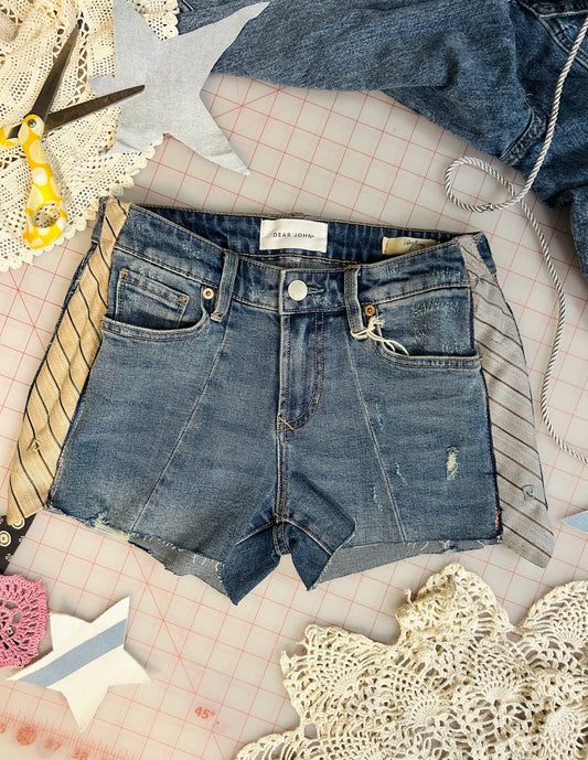 OOAK Dear John Tie Accent Cut Offs