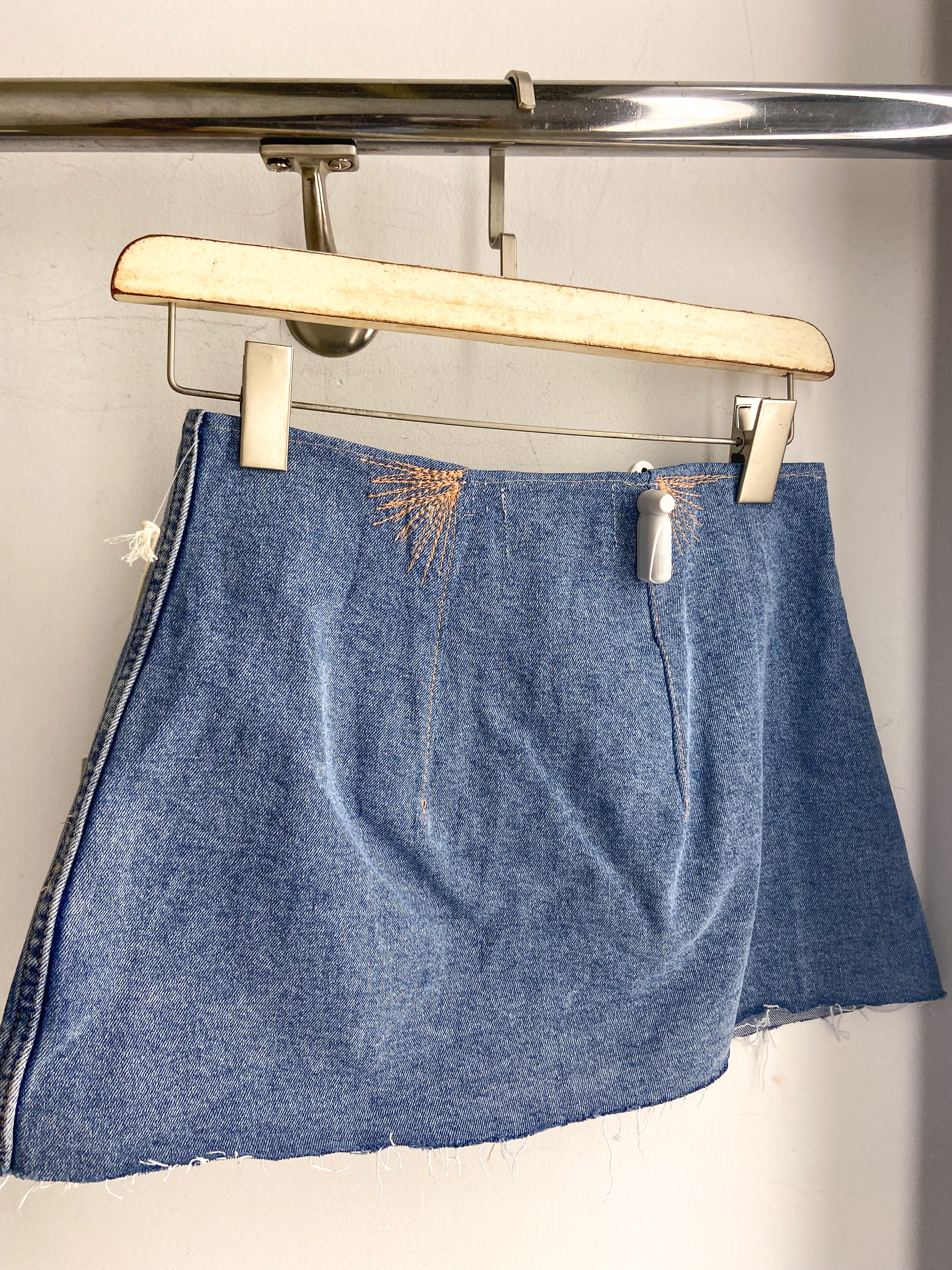 OOAK Dear John Upcycled Denim Skirt