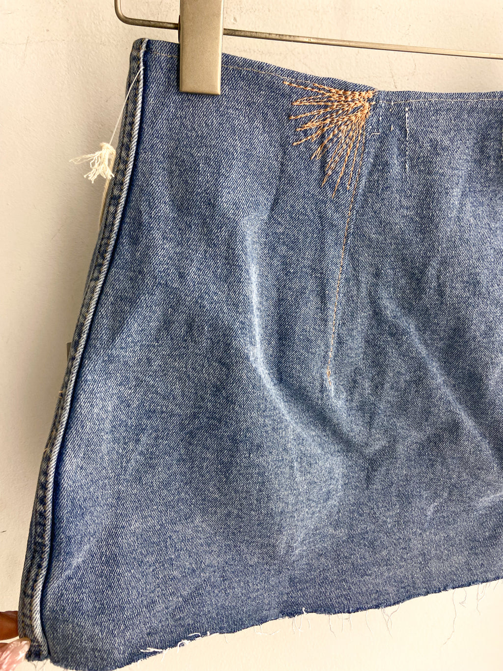 OOAK Dear John Upcycled Denim Skirt