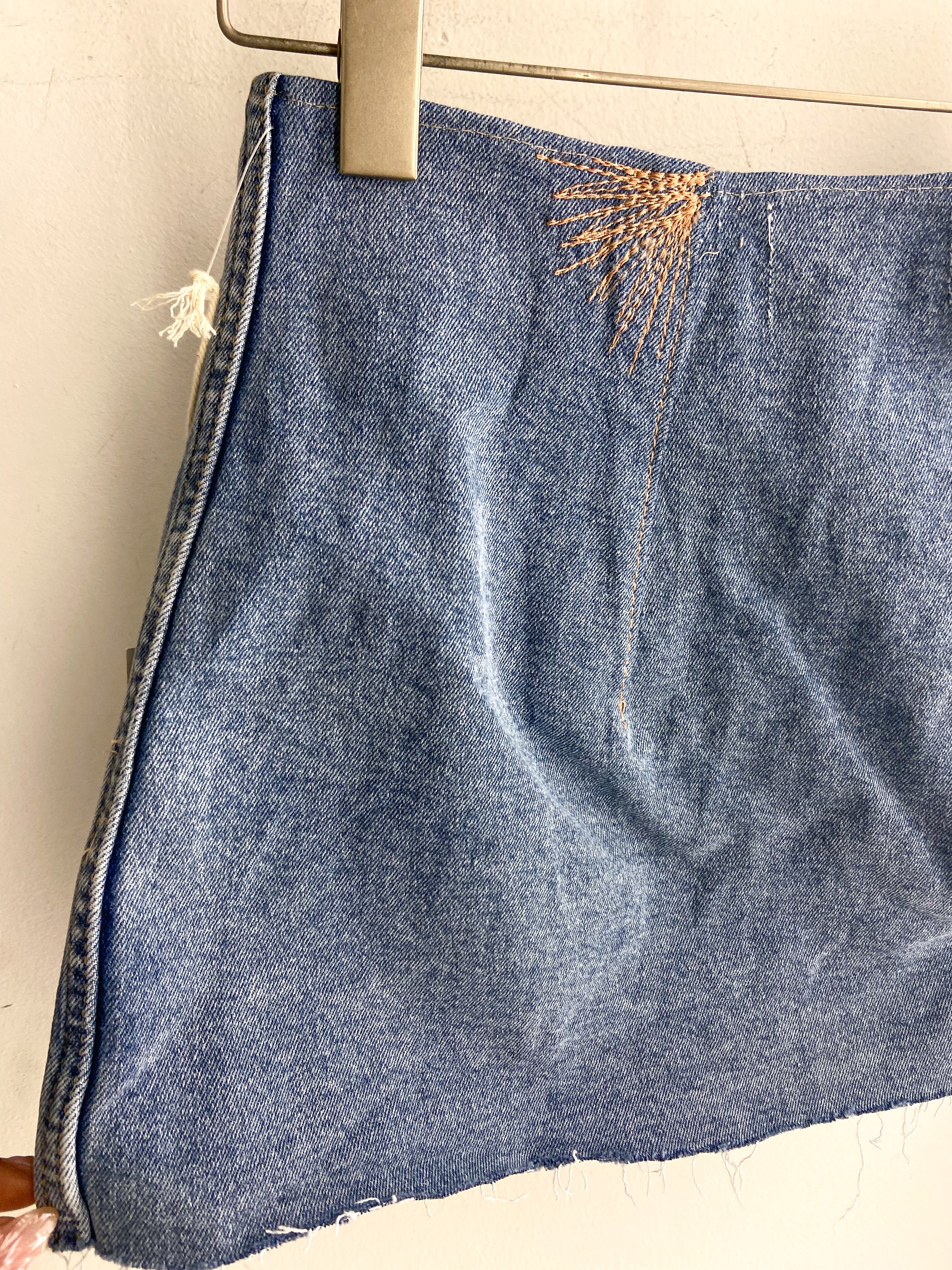 OOAK Dear John Upcycled Denim Skirt