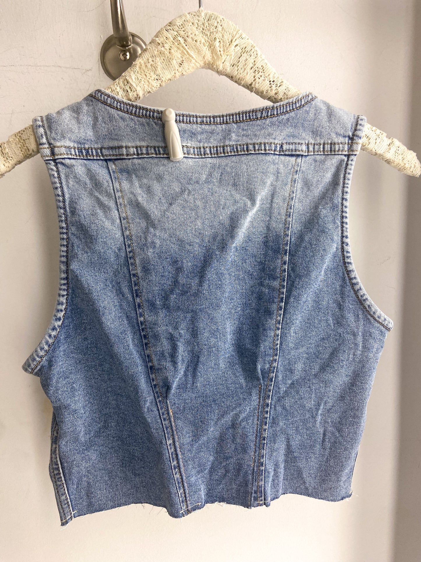 Dear John Cropped Denim Vest