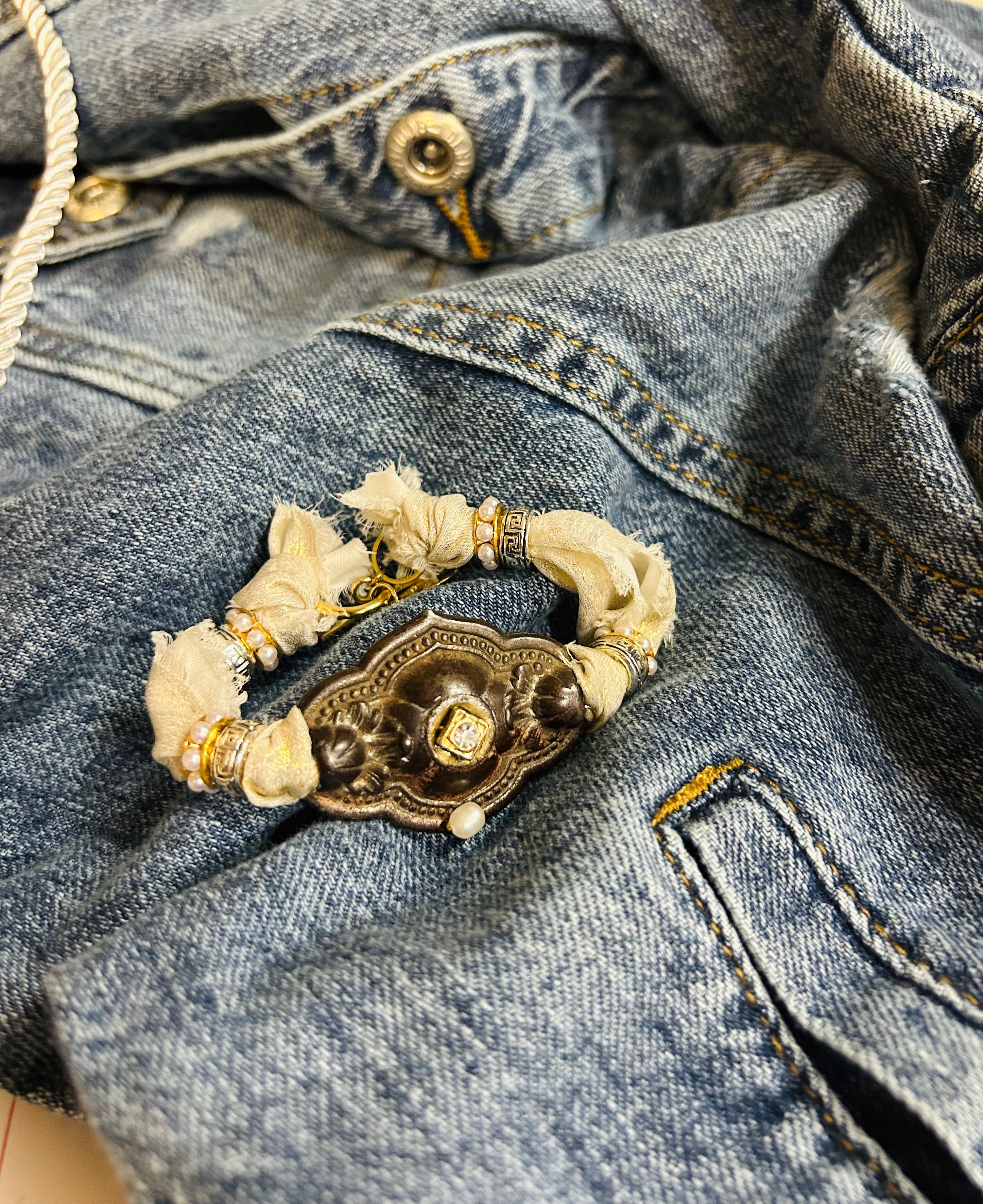 OOAK Vintage Drawer Pull Bracelet