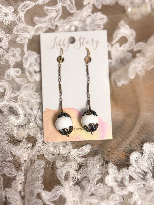 OOAK Vintage Bead Earrings