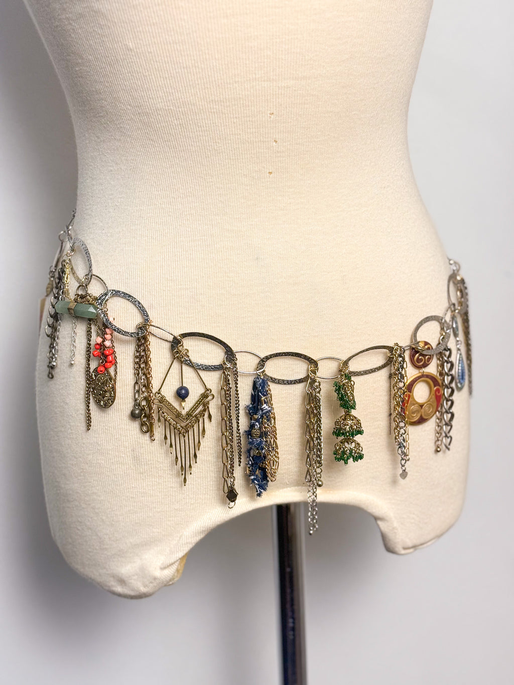 OOAK Earring Fringe Chain Belt
