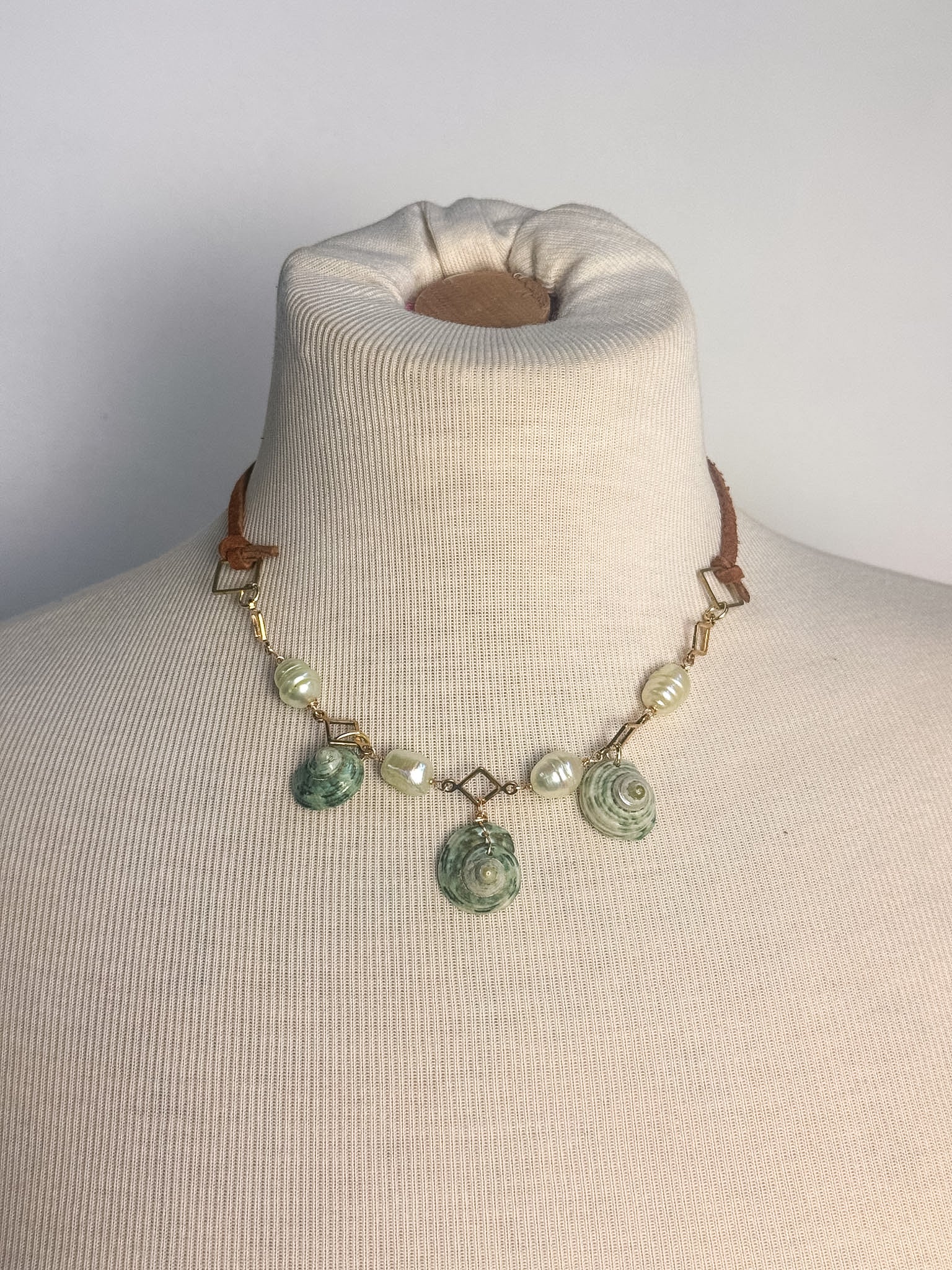 Handmade Shell & Pearl Necklace