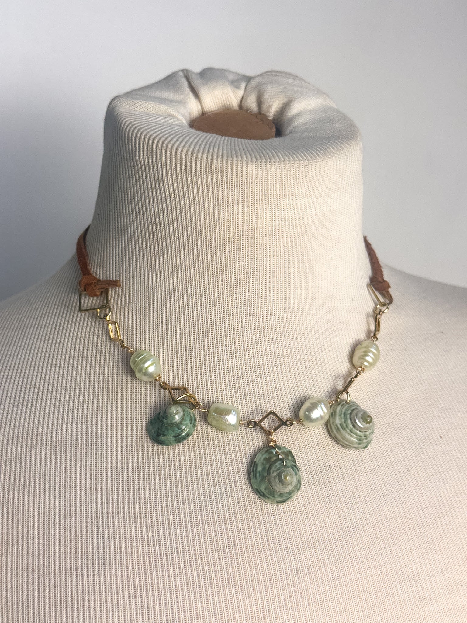 Handmade Shell & Pearl Necklace