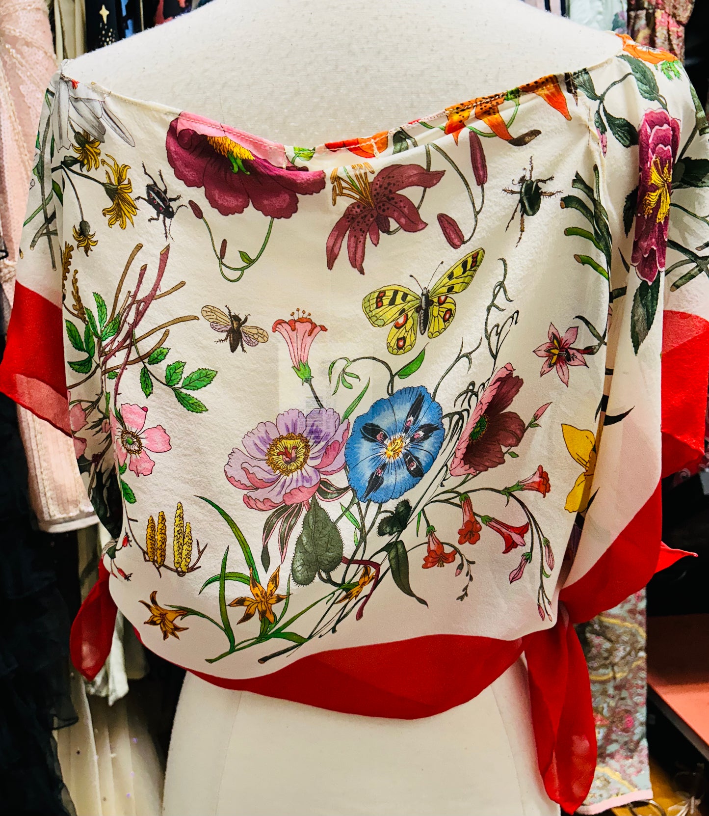 OOAK Vintage Signed Gucci Scarf Top