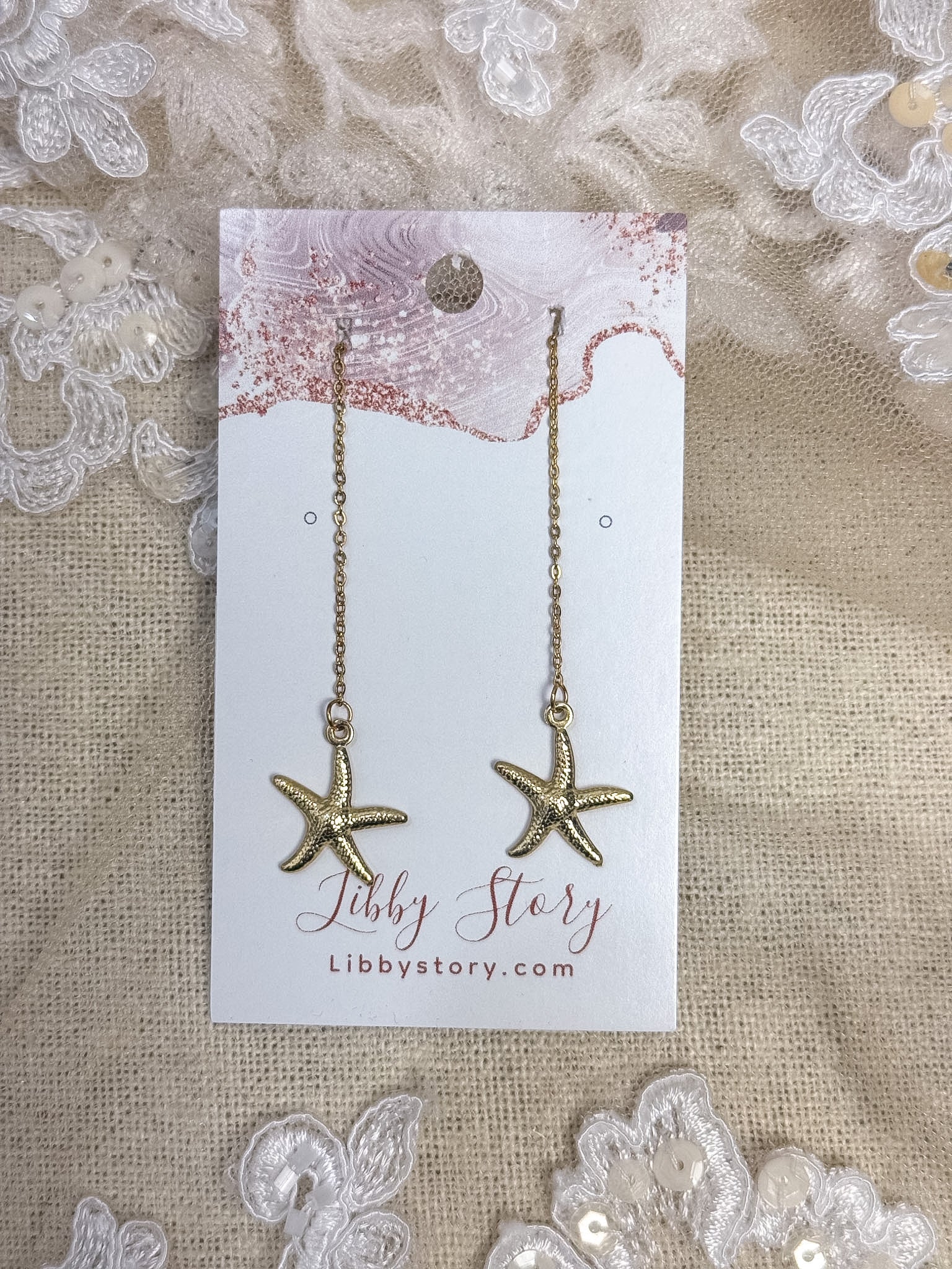 Handmade Sea Life Threader Earring