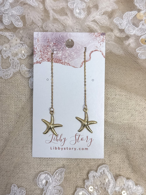 Handmade Sea Life Threader Earring