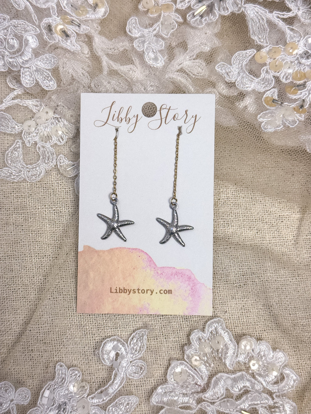 Handmade Sea Life Threader Earring