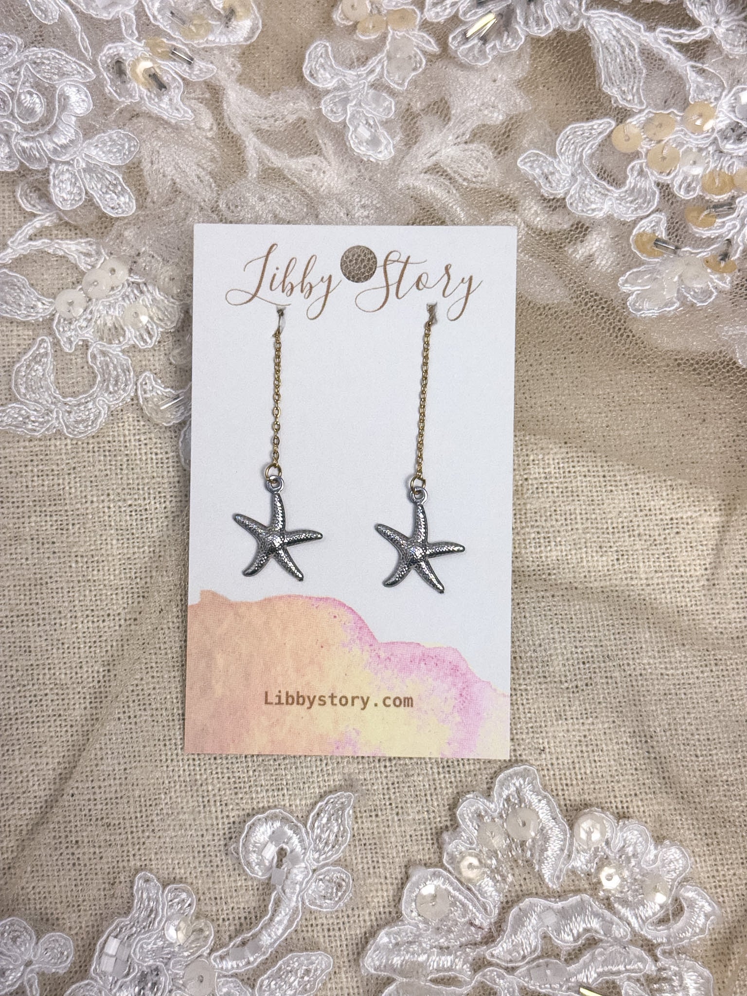 Handmade Sea Life Threader Earring