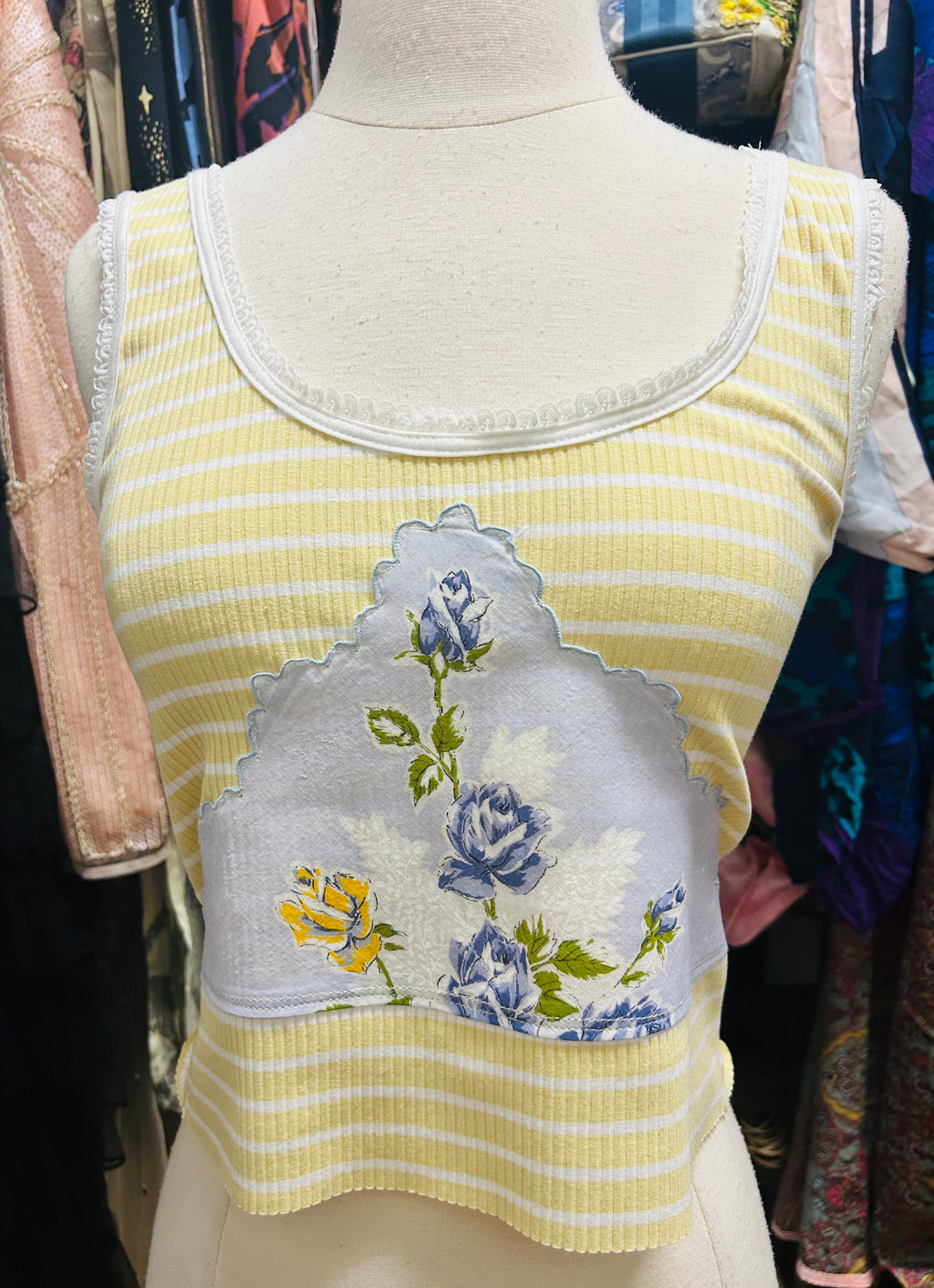 OOAK Handkerchief Stripe Tank