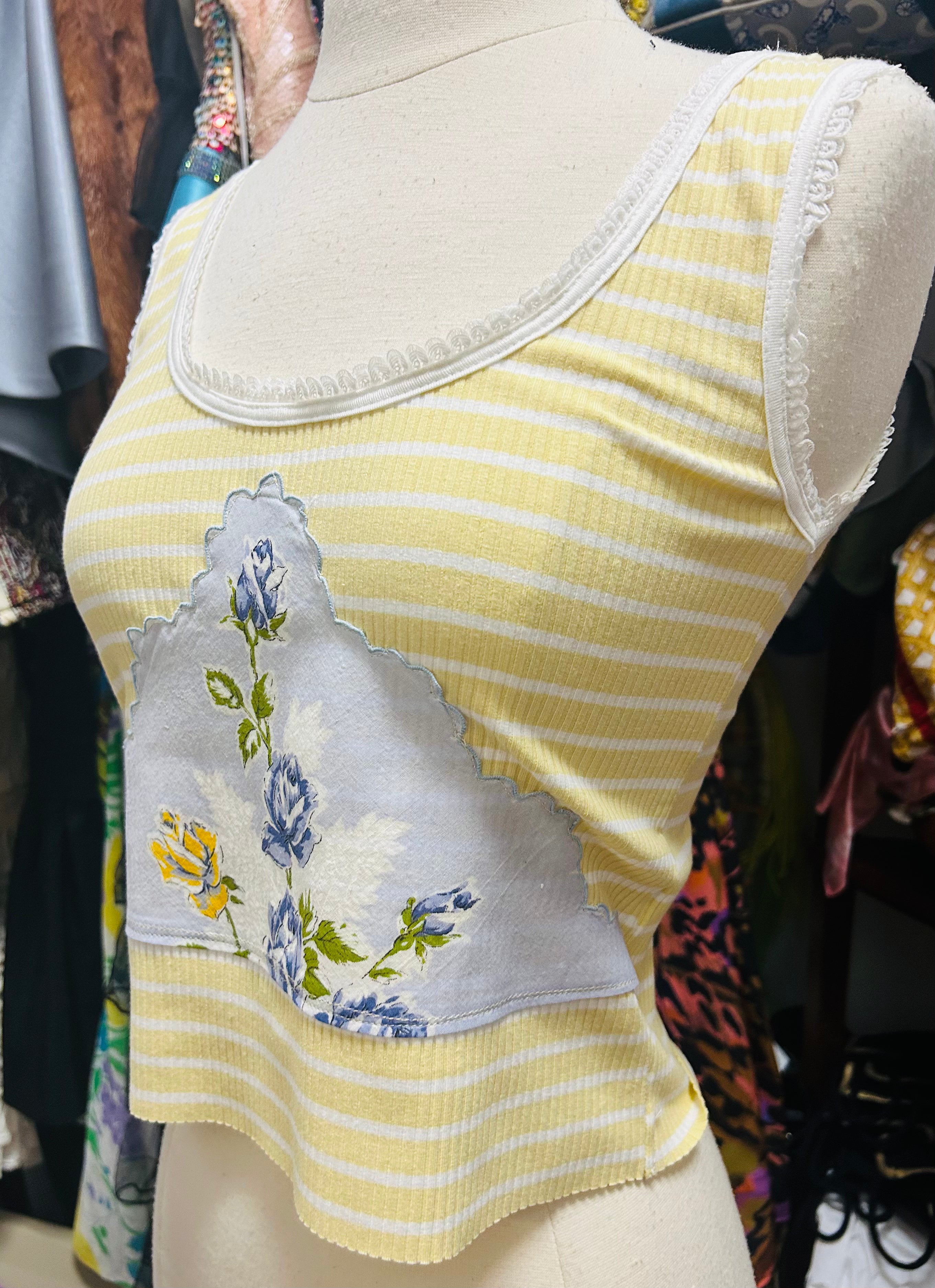 OOAK Handkerchief Stripe Tank
