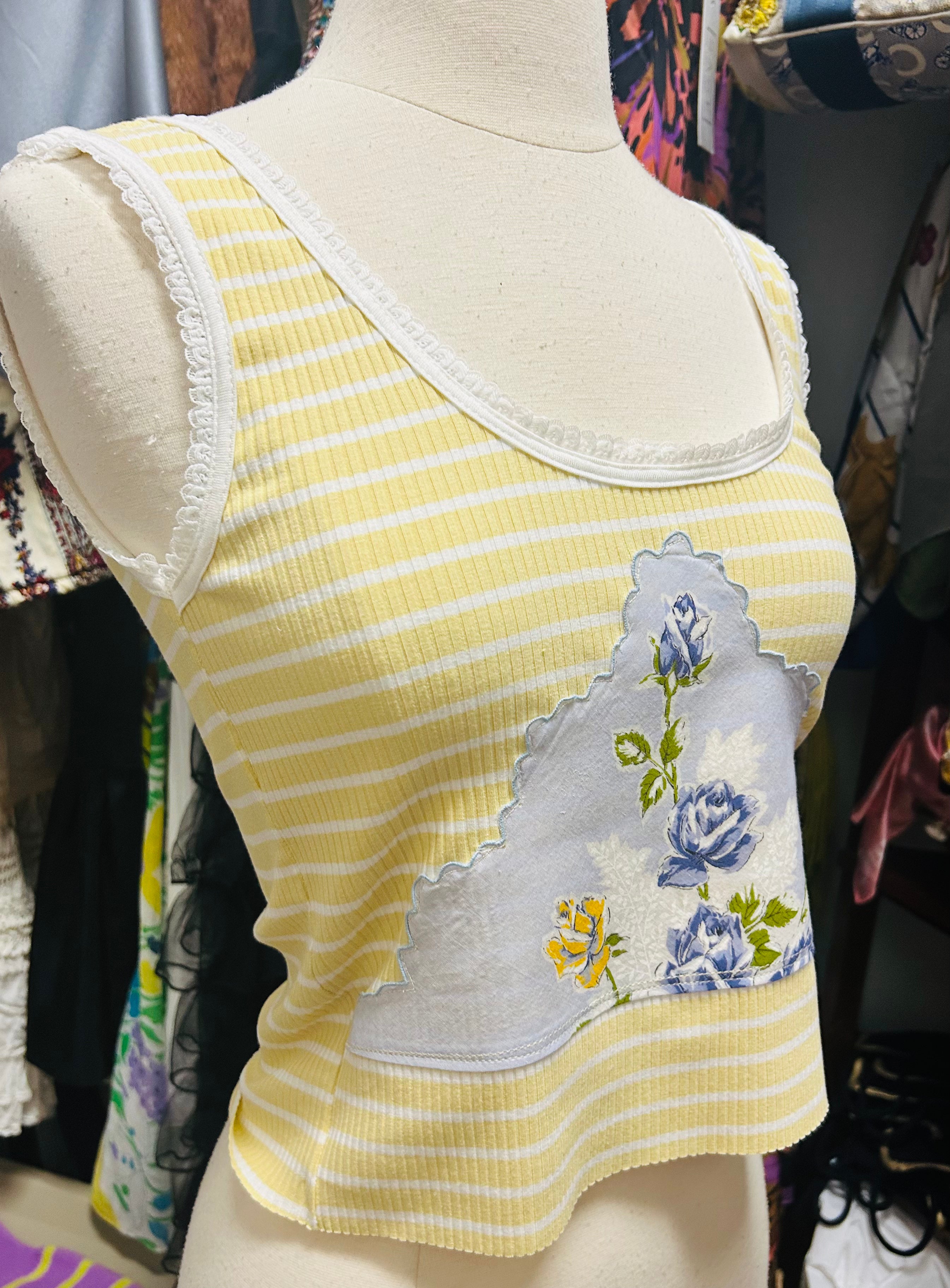 OOAK Handkerchief Stripe Tank