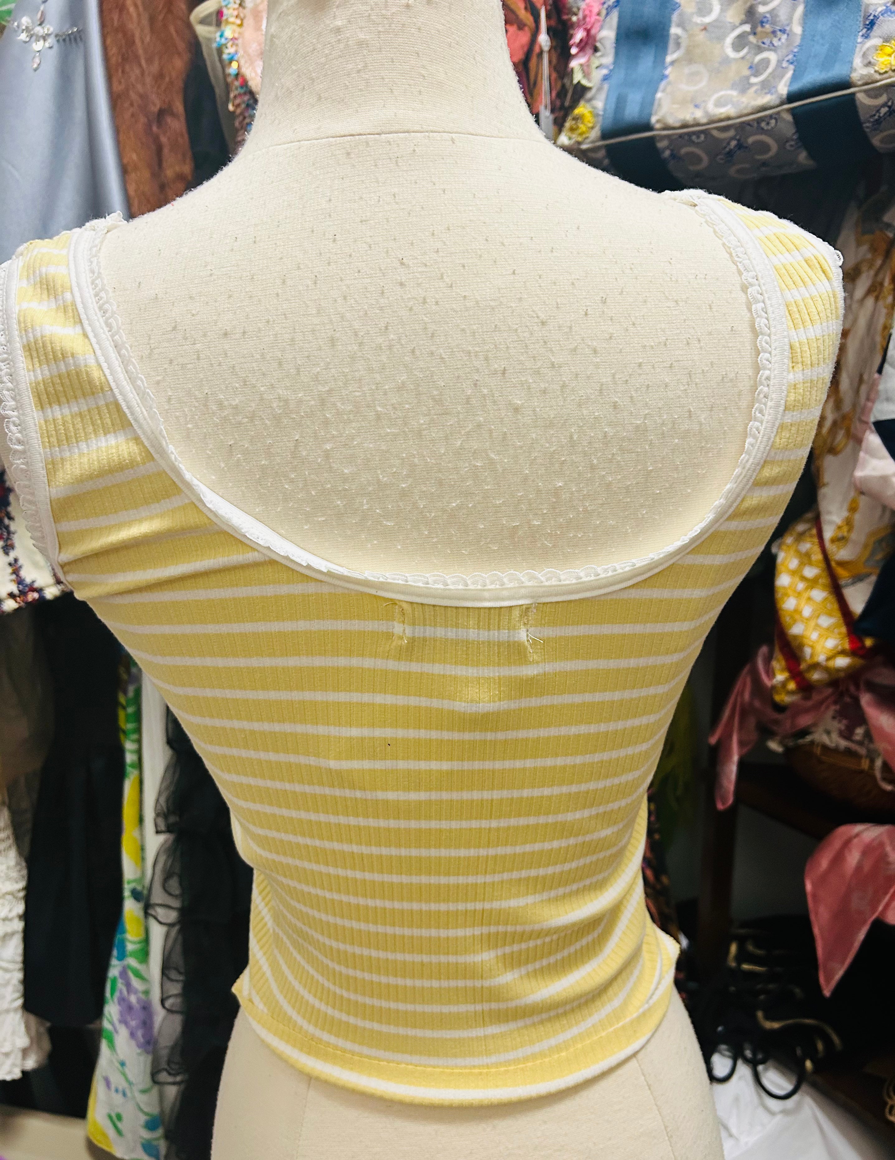 OOAK Handkerchief Stripe Tank