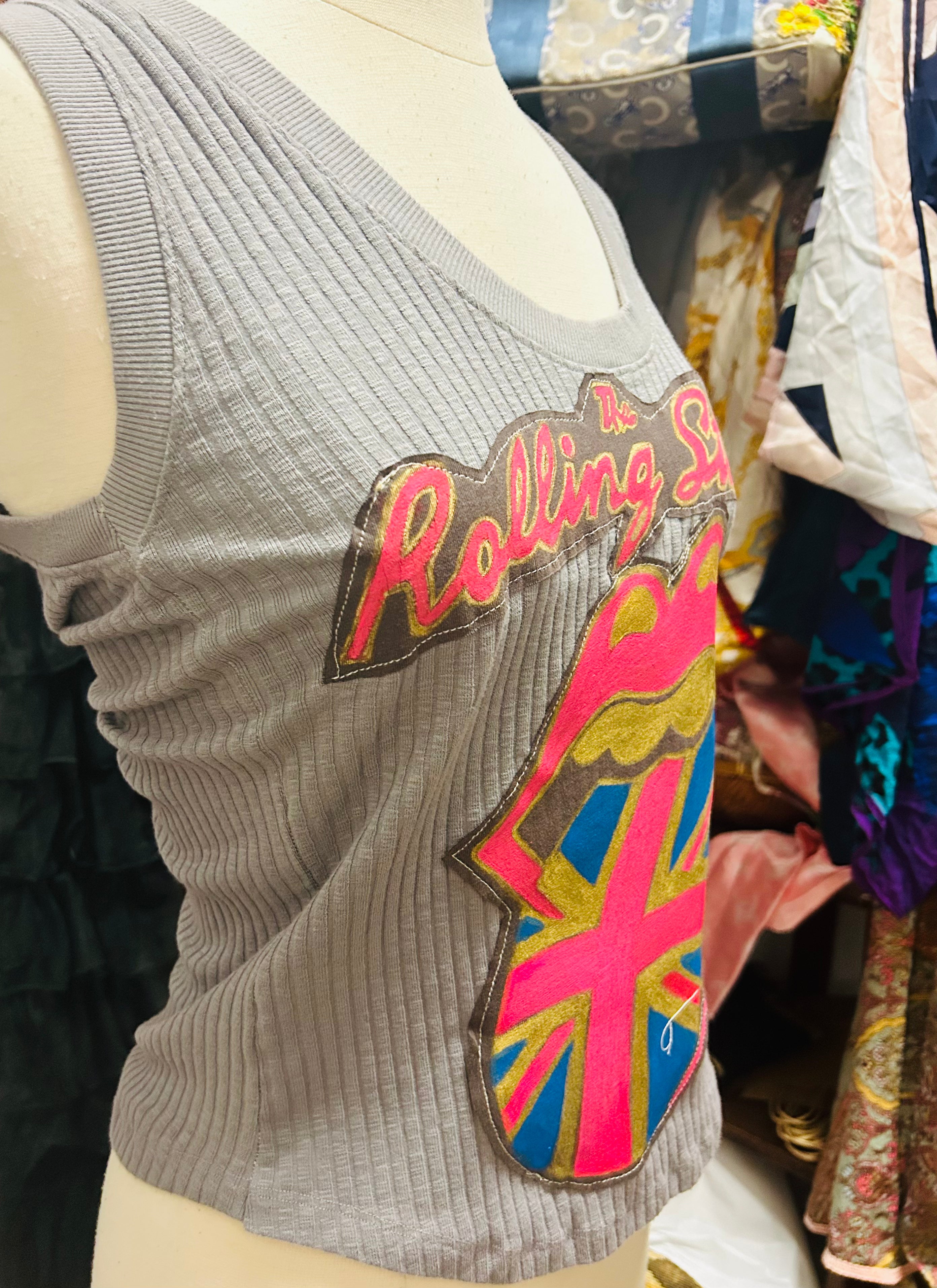 OOAK Rolling Stones Project Social Tee Remake
