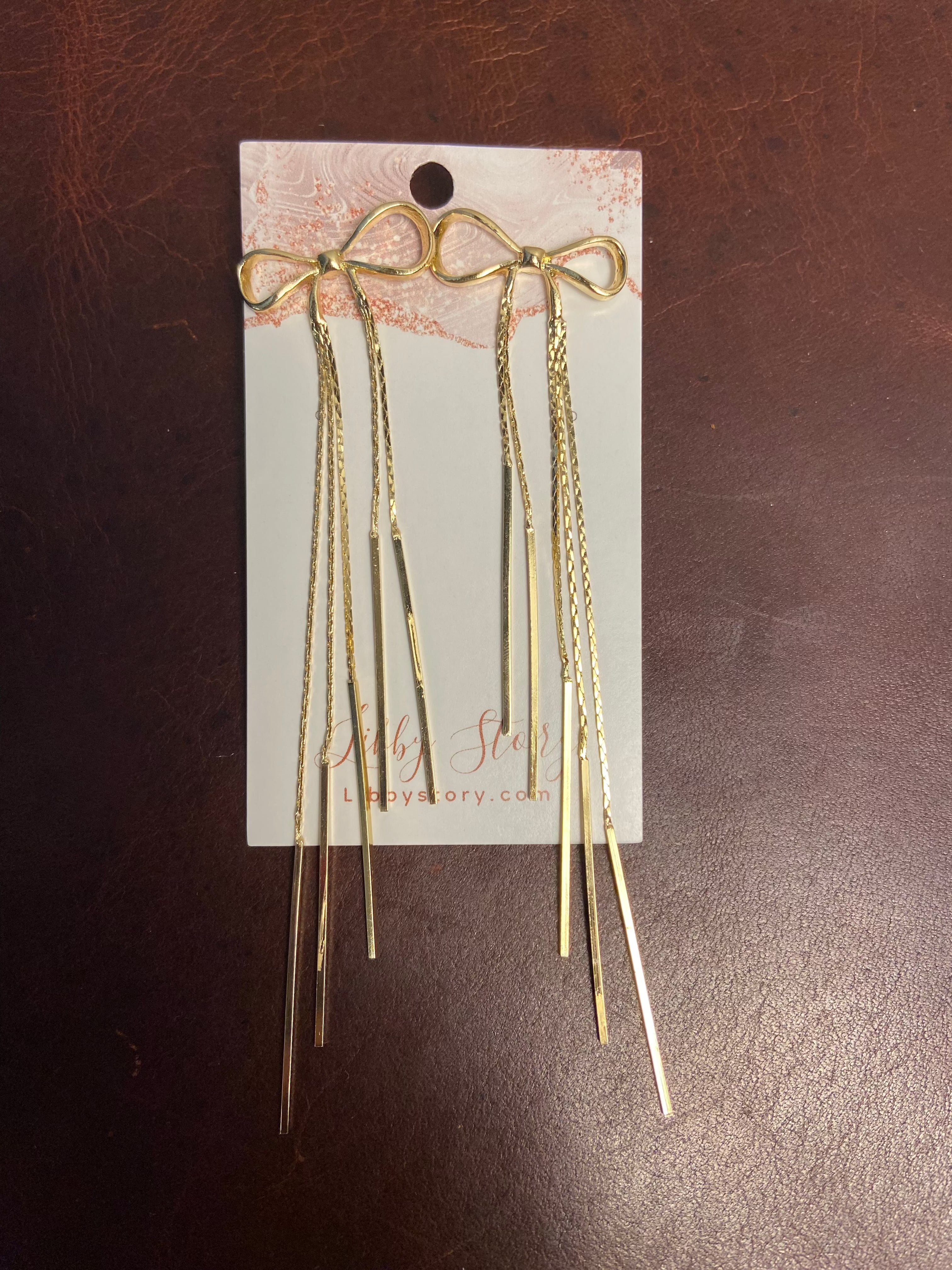 Bow Tassel Earrings