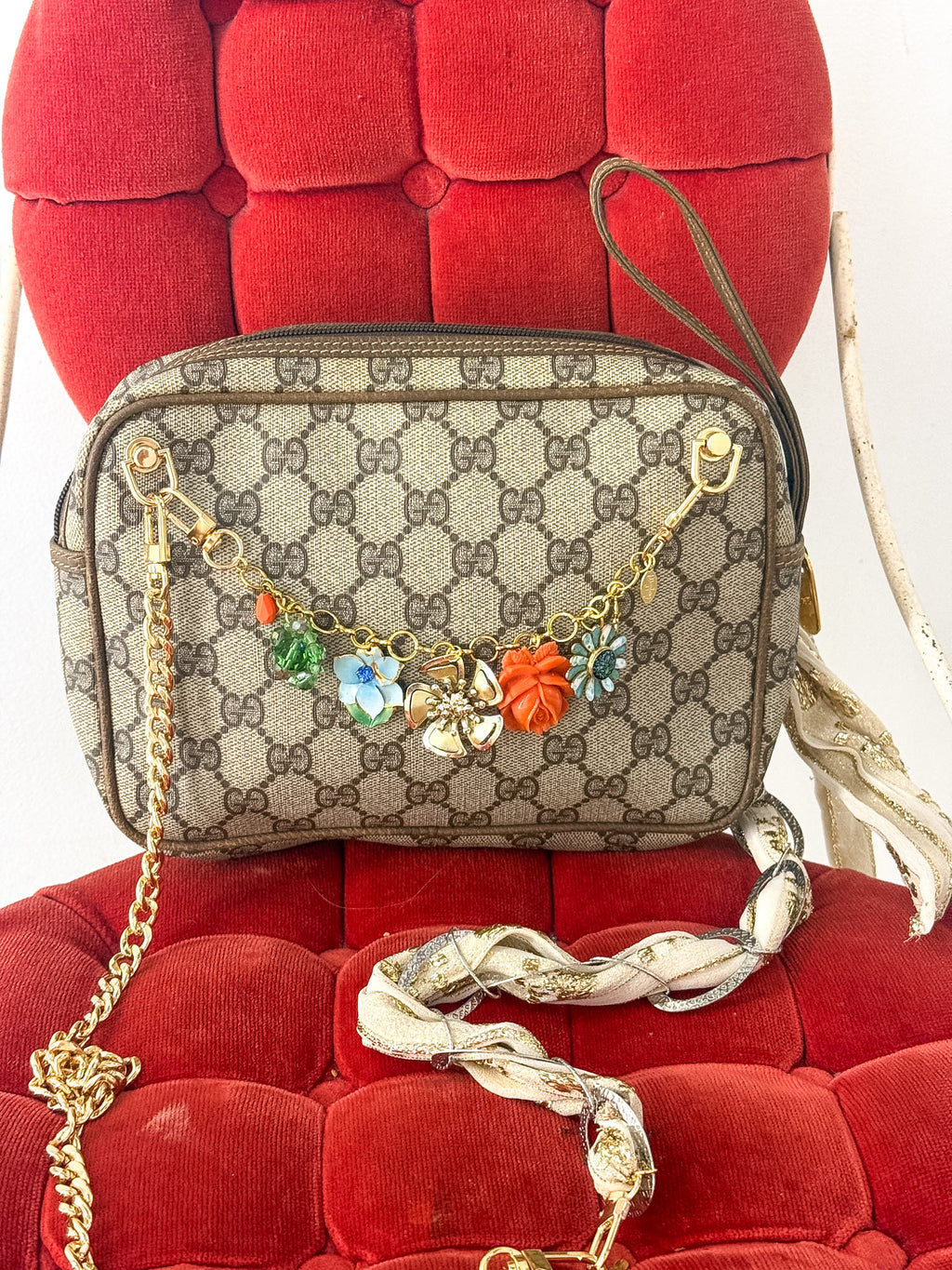 OOAK Vintage Wristlet Cross Body Purse