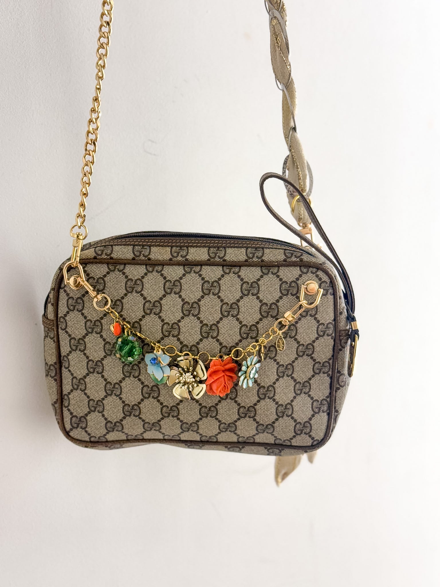 OOAK Vintage Wristlet Cross Body Purse