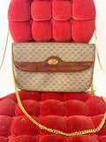 OOAK Authentic Vintage Gucci Cognac Trim Clutch