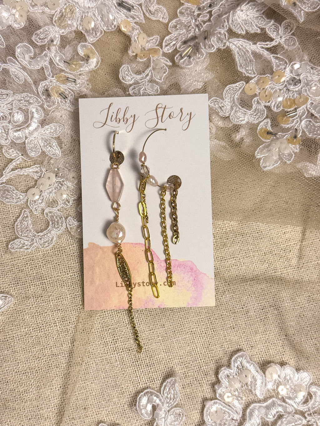 OOAK Mismatch Hoop & Dangle Earrings