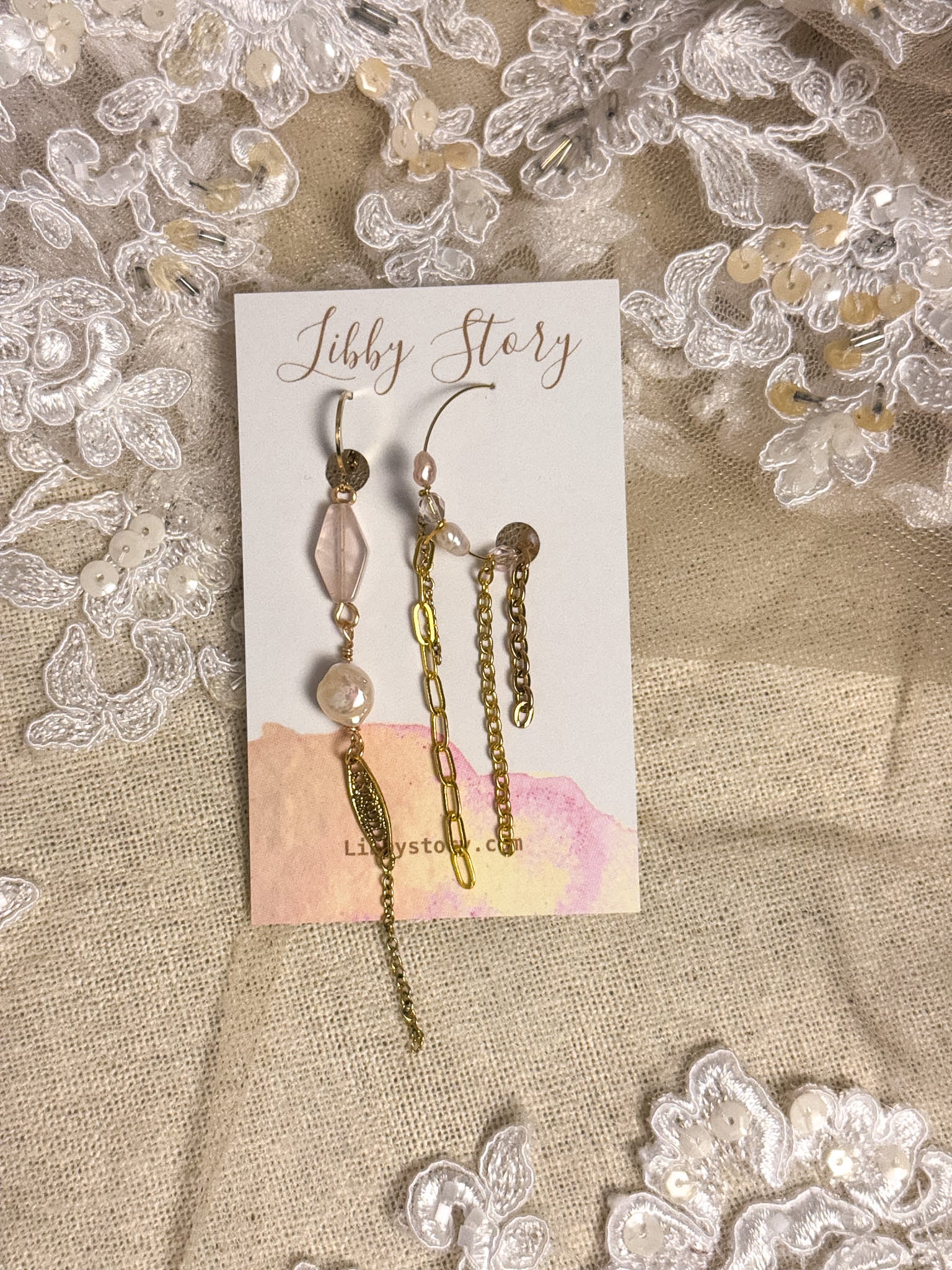OOAK Mismatch Hoop & Dangle Earrings