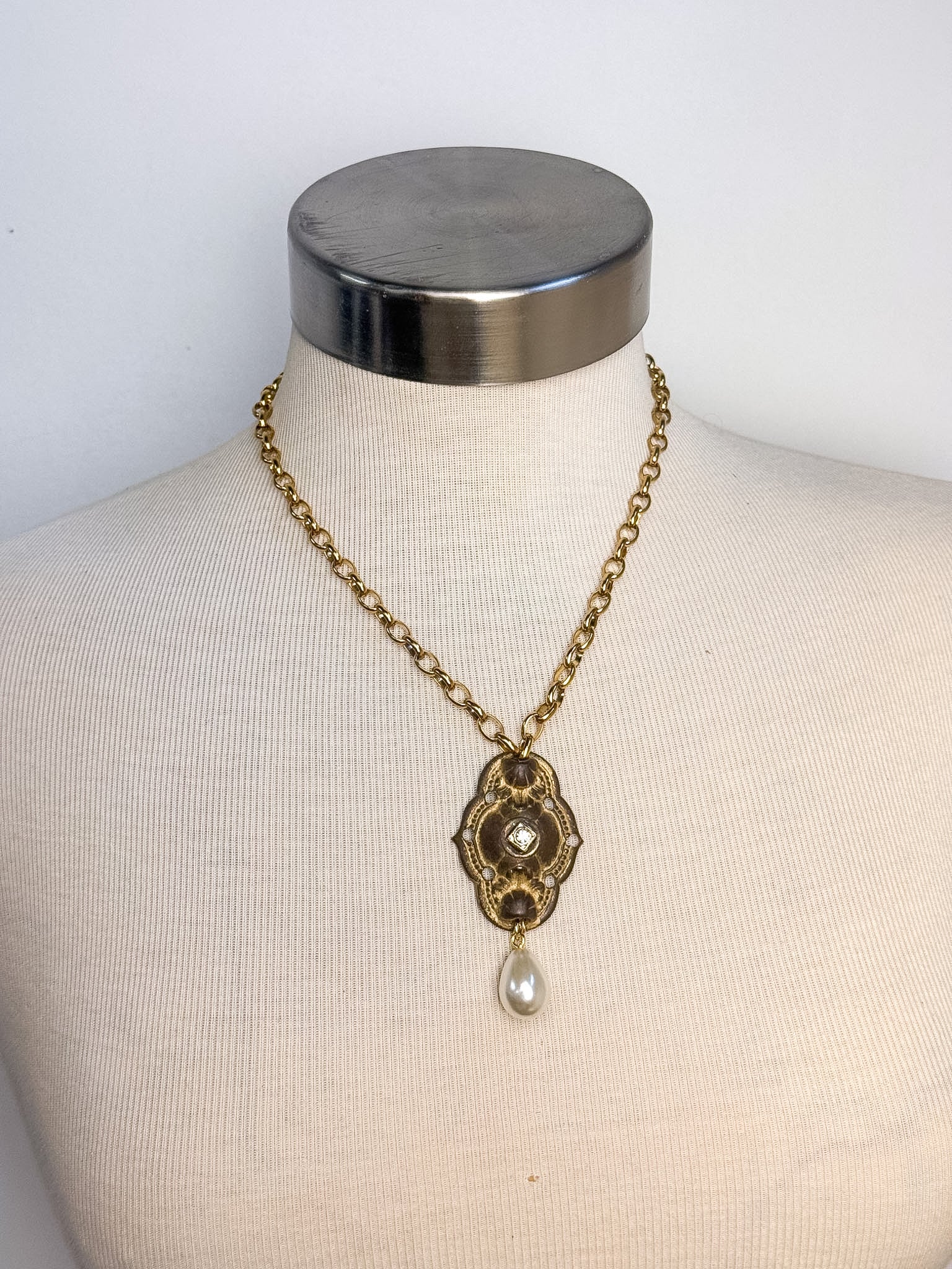 OOAK Vintage Drawer Pull Necklace