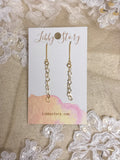 Handmade Heart Chain Threader Earrings