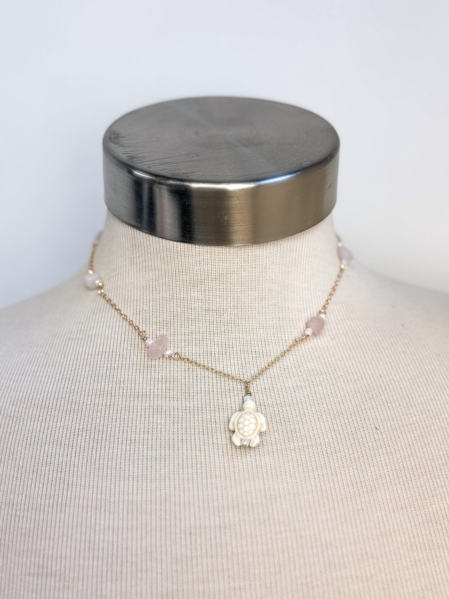 Handmade Precious Sea Turtle Charm Necklace